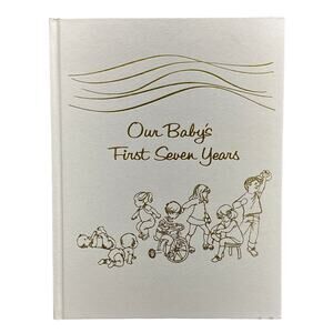 Vintage Our Baby's First Seven Years Milestone Memory Book
